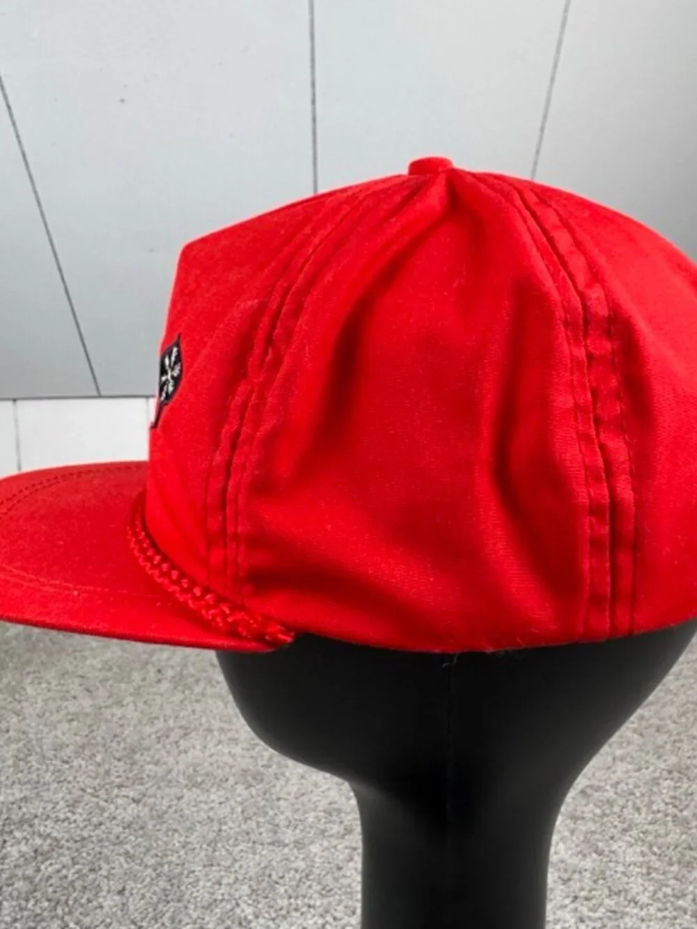 Vintage Aspen Colorado Hat Strapback Imperial Headwear USA Ski Rope Cap 80s Red
